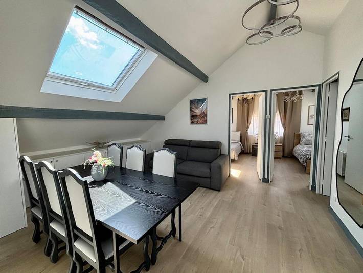 Appartement de vacances pour 4 personnes, avec Balcon ainsi que Terrasse et Jardin