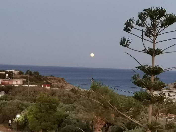 Ferienwohnung für 3 Personen, mit Terrasse und Garten sowie Ausblick und Meerblick auf Kreta - 4