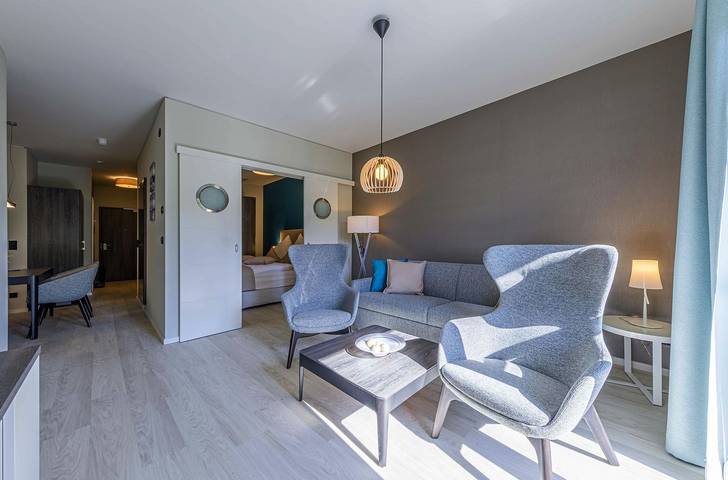 Ferienwohnung für 6 Personen, mit Balkon und Sauna in Wustrow