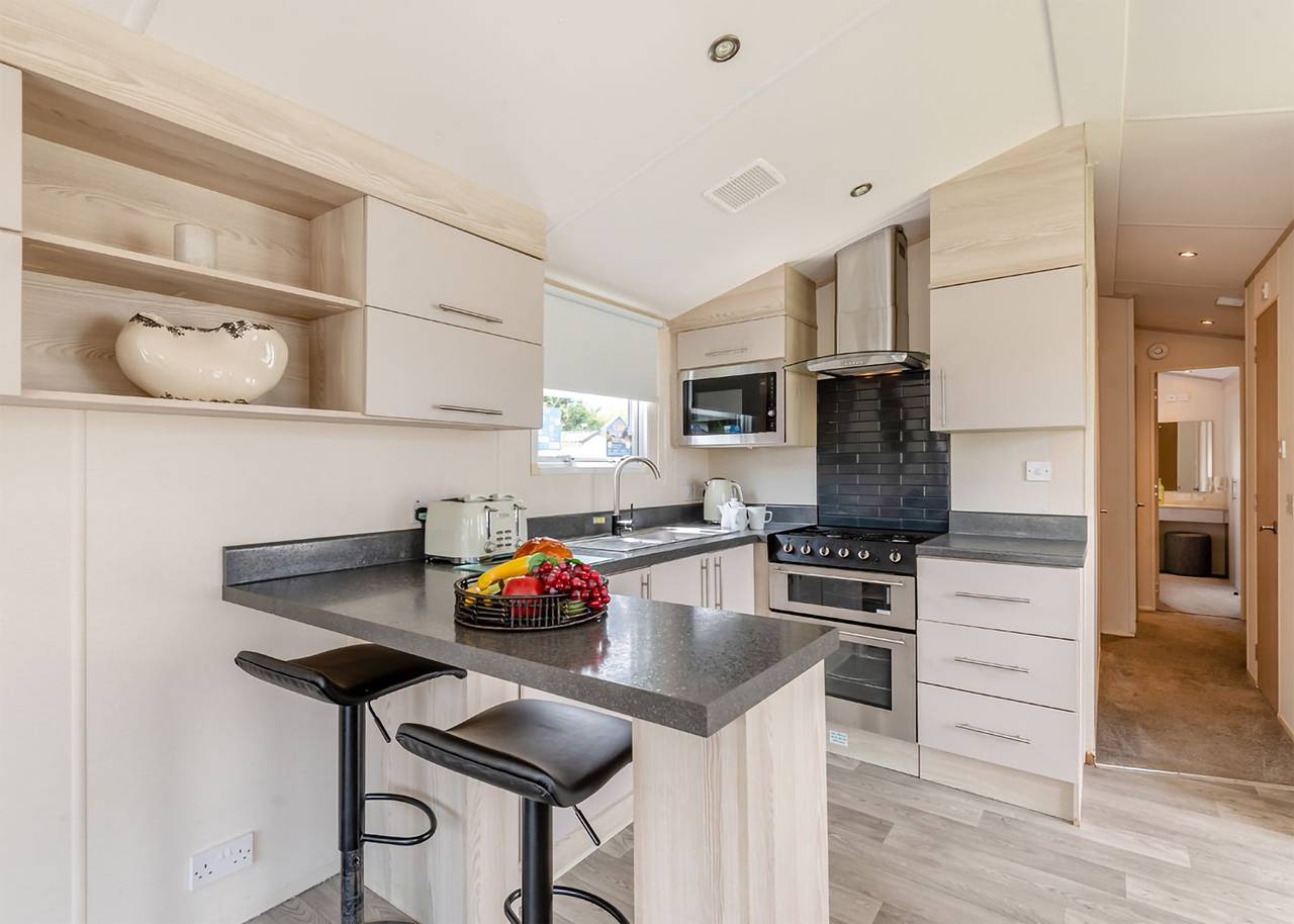 Gold Caravan with parking in Skegness, Lincolnshire