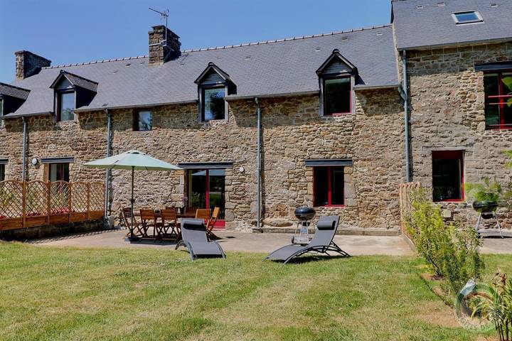 Maison de vacances pour 7 personnes, avec Terrasse ainsi que Jardin et Vue à Miniac-Morvan