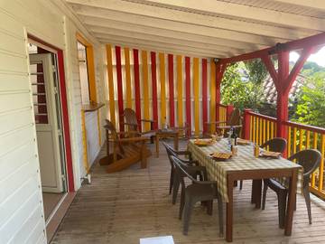 Gîte pour 2 personnes, avec terrasse à Les Trois-Îlets