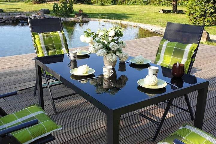 Ferienhaus für 9 Personen, mit Garten in Fünfseen