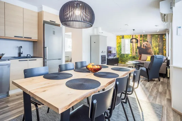 Ferienwohnung für 6 Personen, mit Sauna und Terrasse sowie Ausblick, mit Haustier - 1