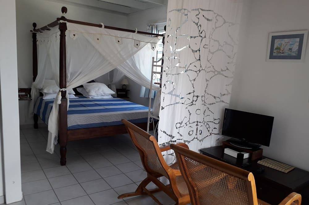 Apartamento entero, Amplio estudio, Vista Al Mar, 300 euros / semana, aire acondicionado, piscina, terraza, jardín. in Schoelcher, Martinica