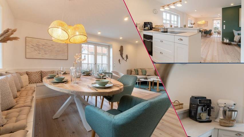 Ferienhaus für 6 Personen, mit Sauna und Ausblick sowie Garten in Oldsum