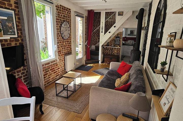 Maison de vacances pour 4 personnes, avec terrasse dans Falaises d'Etretat