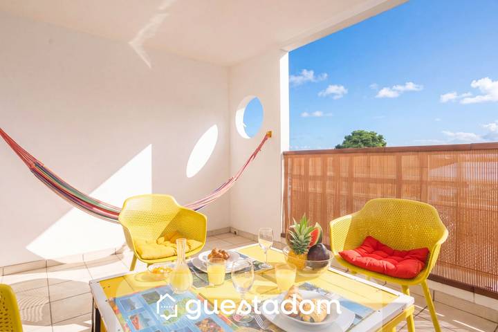 Apartamento de vacaciones para 2 personas, con balcón y jardín - 1