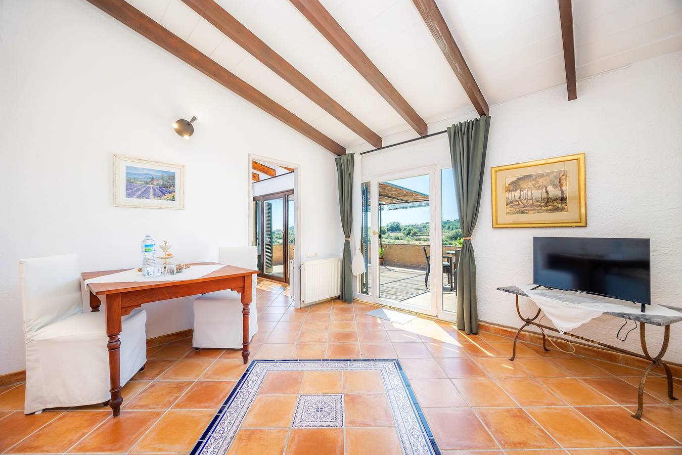 Ferienwohnung "Mit Dachterrasse Panoramablick" mit Bergblick, Gemeinschaftspool und Wlan in Manacor, Mallorca Osten