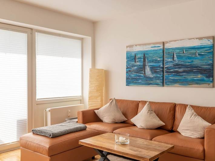 Ferienwohnung für 3 Personen, mit Balkon, kinderfreundlich in Strande