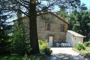Gîte pour 10 personnes, avec jardin dans Saint-Amans-Valtoret