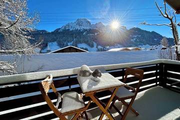 Gîte pour 6 personnes, avec jardin et balcon à Rougemont