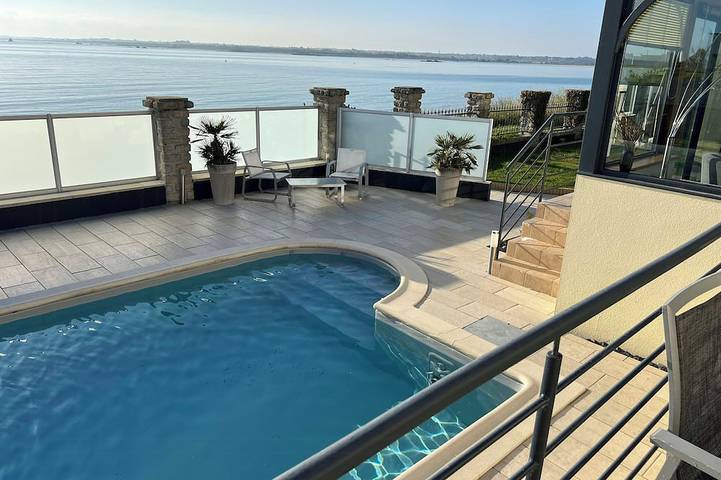 Maison de vacances pour 6 personnes, avec Balcon ainsi que Jardin et Piscine
