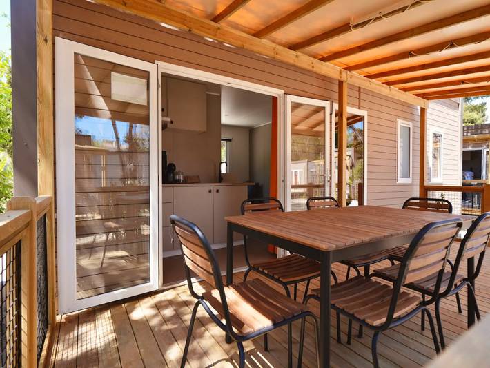 Bungalow für 4 Personen, mit Balkon, mit Haustier