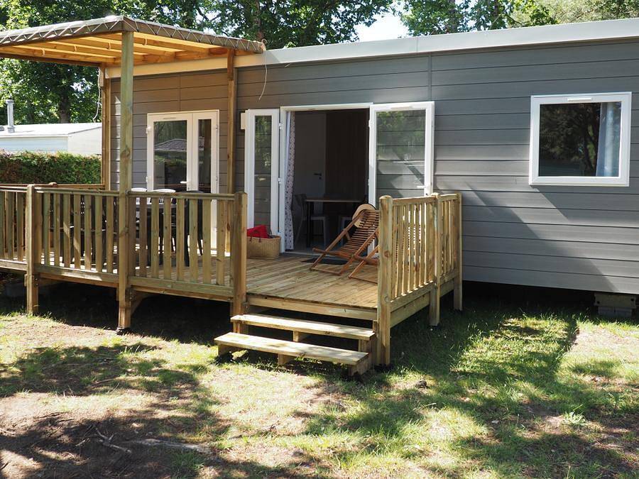 Camping Les Bruyères Carnac - Mobilhome 8 personas - Confort 34-3 - max 6 adultos - Tv, 3 habitaciones (cama 160*200), aproximadamente 34m², 2 aseos in Plouharnel, Côte des Mégalithes