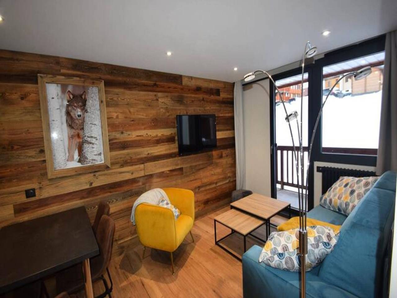 Apartamento entero, 2 habitaciones para 4 personas - Les Arolles - Centro Plagne - Wifi in Plagne Centre, La Plagne-Tarentaise