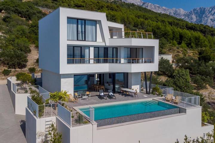 Villa pour 9 personnes, avec vue ainsi que jardin et piscine à Brela - 3