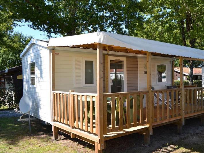 Mobil home pour 2 personnes, avec bassin pour enfant à Sainte-Eulalie-en-Born - 2