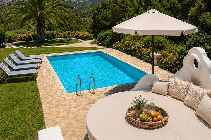 Ferienhaus für 8 Personen, mit Garten in Archangelos