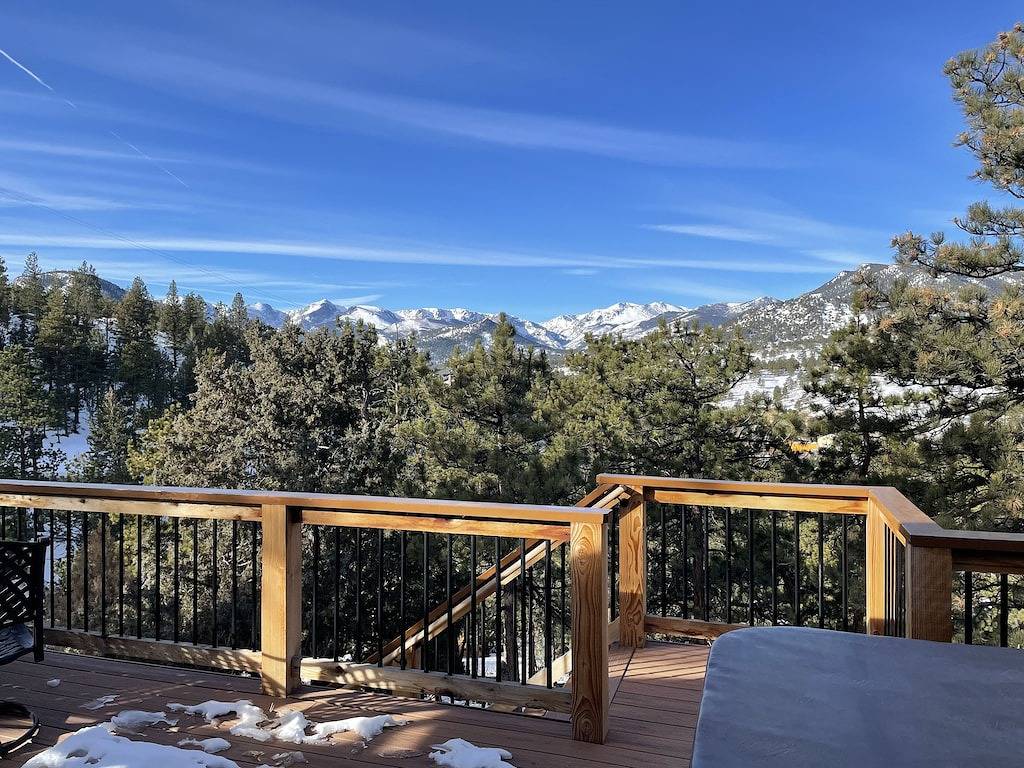 Ansichten-Ansichten-Ansichten, Private Location, Whirlpool, Holzofen Fp in Estes Park, Larimer County