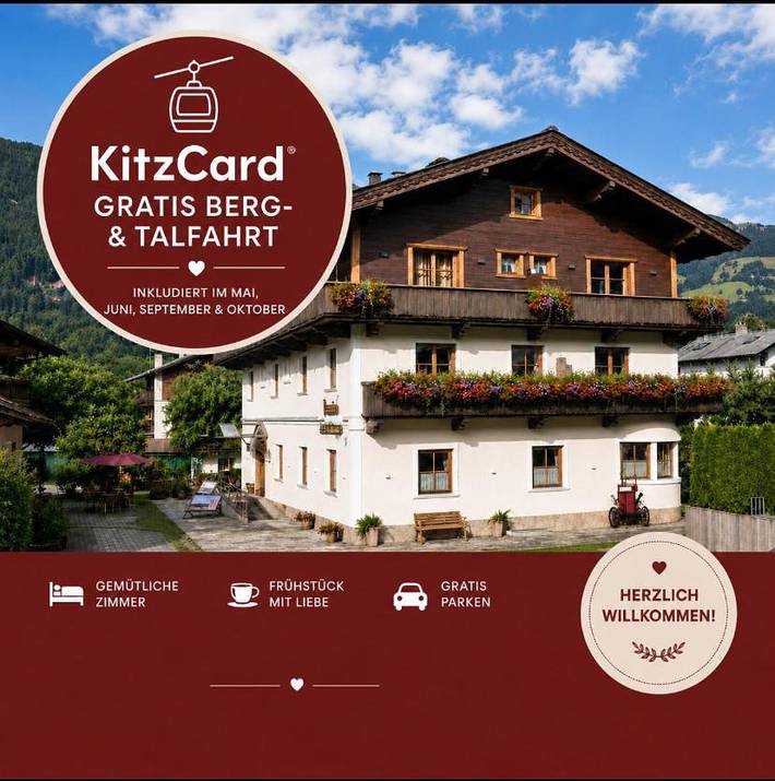 B&B für 2 Personen, mit Terrasse und Garten sowie Ausblick in Kitzbühel