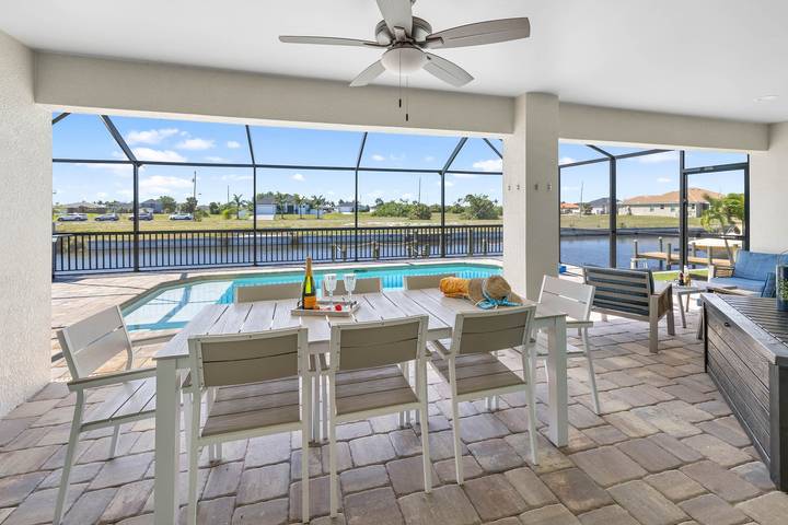 Vakantiehuis voor 8 personen, met terras in Cape Coral