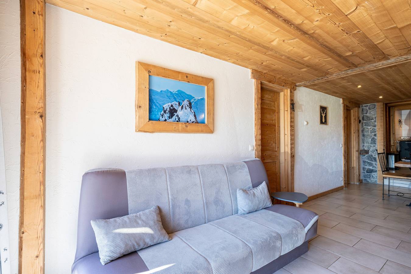 Ganze Wohnung, Ferienwohnung 'La Bergerie' mit Bergblick, privater Terrasse und Wi-Fi in La Giettaz, Albertville und Umgebung