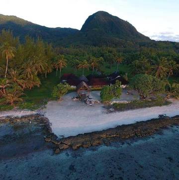 Chambre d’hôte pour 2 personnes, avec jardin et vue dans Huahine