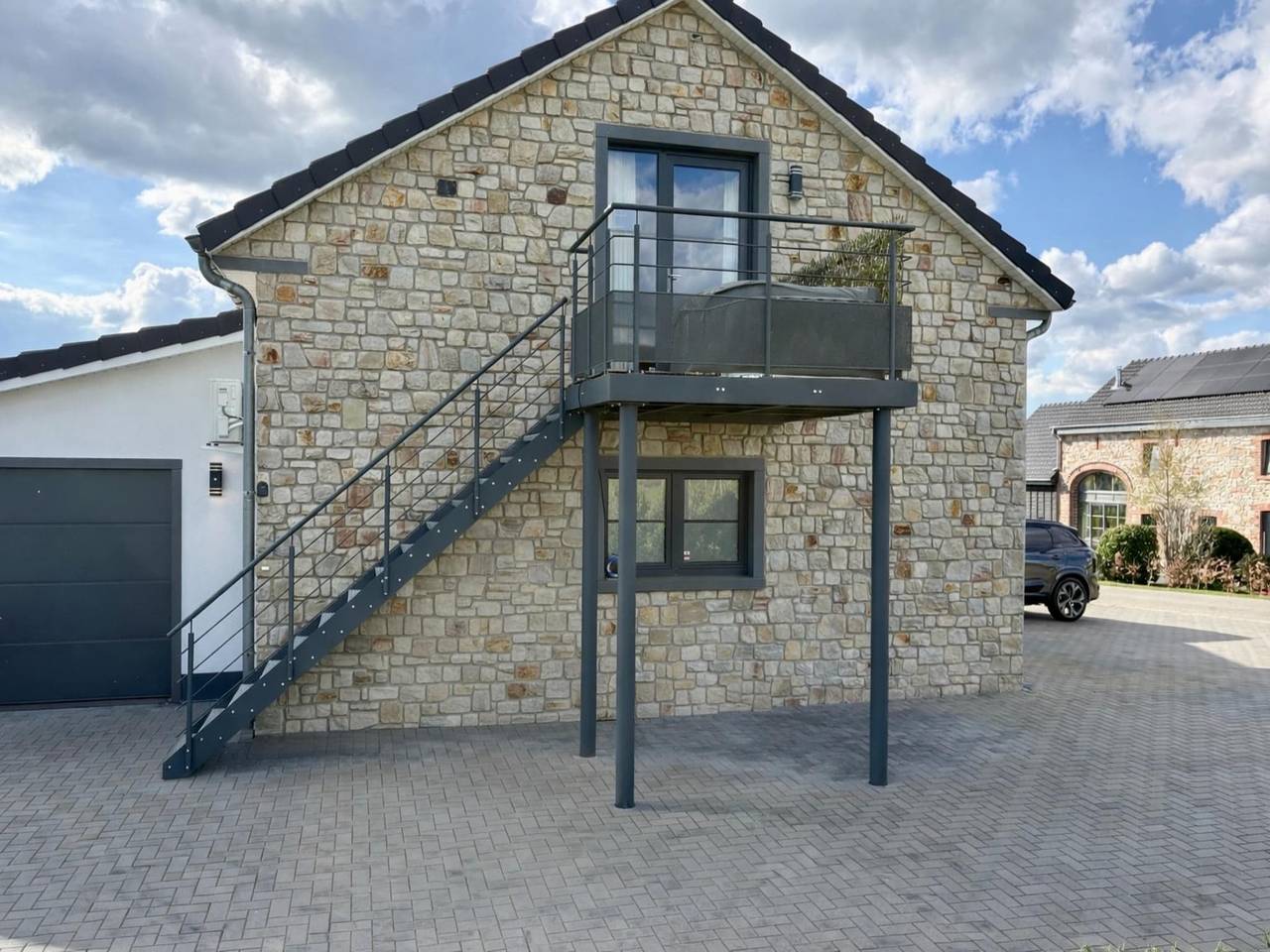 Premium-Lodge für Paare mit Whirlpool in Bellevaux-Ligneuville, Malmedy