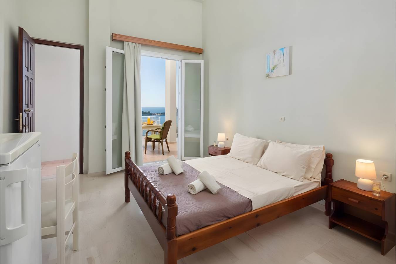 Studio 'Single Room' with Sea View, Wi-Fi and Air Conditioning in Corfu