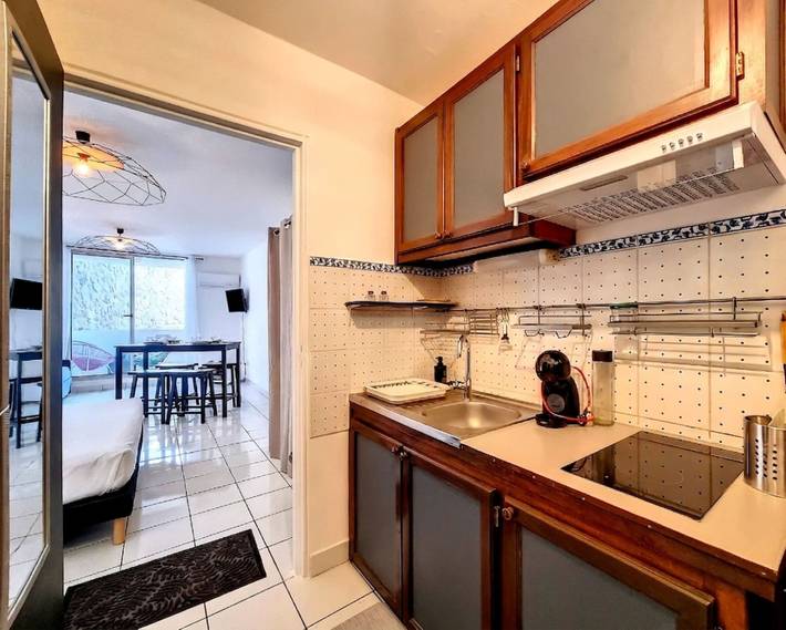 Ganzes Studio, Studio für 3 Personen mit Balkon in Boucan-Canot, Saint-Paul