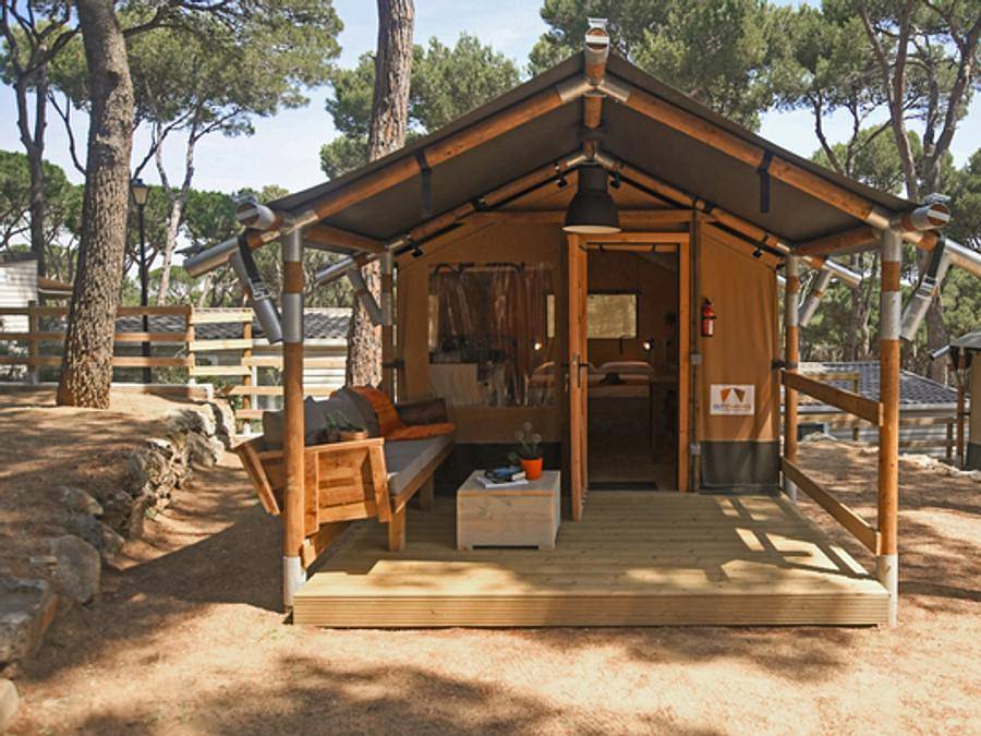 Camping Interpals Eco Resort - Safarizelt 2 personen - Zelt Montgrí in Pals, Costa Brava