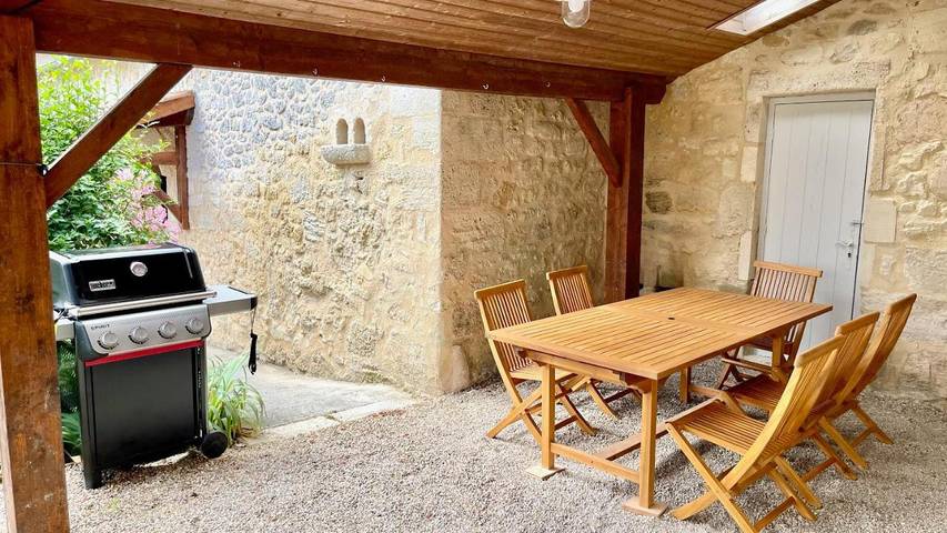 Location de vacances pour 8 personnes, avec piscine ainsi que jardin et vue, animaux acceptés à Grézillac - 4