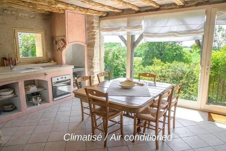 Gîte pour 6 personnes, avec Terrasse ainsi que Jardin et Piscine à Rouffiac