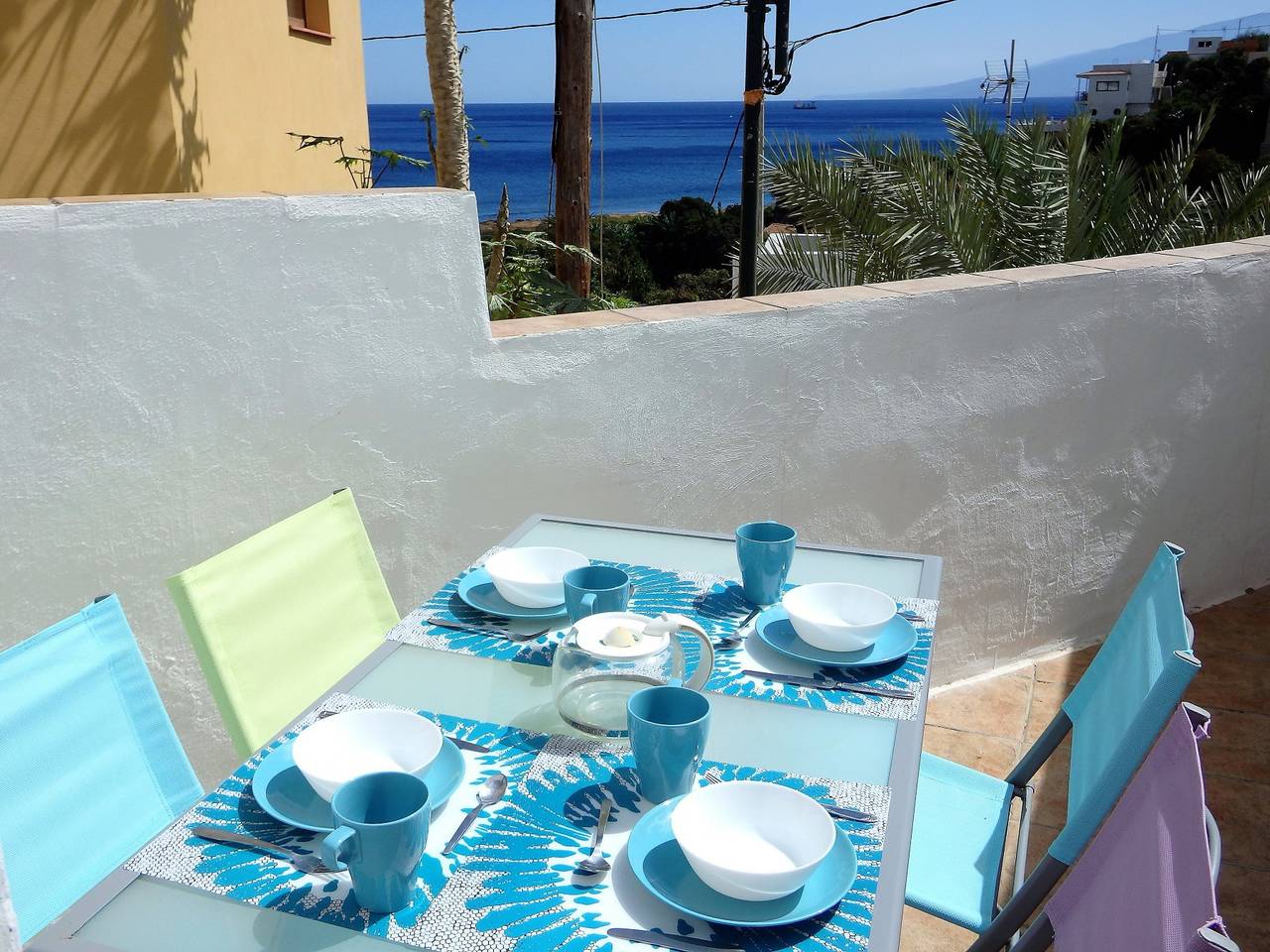 Kanarisches Landhaus mit 4 Sonnenterrassen, Meerblick, Wifi gratis in Anaga, Santa Cruz de Tenerife