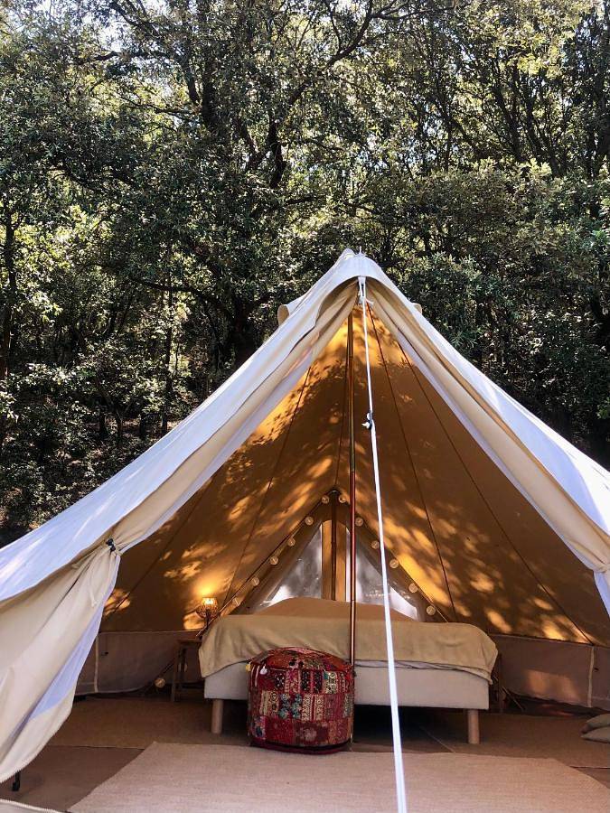 Tente pour 2 personnes, avec vue et balcon ainsi que jardin et piscine dans les Pyrénées-Orientales - 2