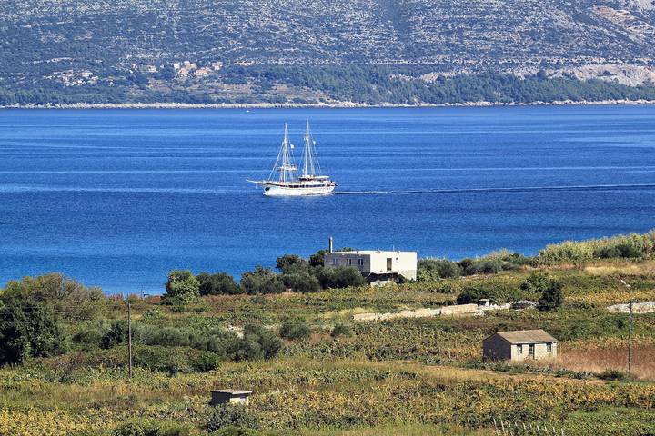 Ganze Wohnung, 2-Zimmer-Ferienwohnung am Strand Lumbarda (Korcula) A-4358-b in Lumbarda, Korcula