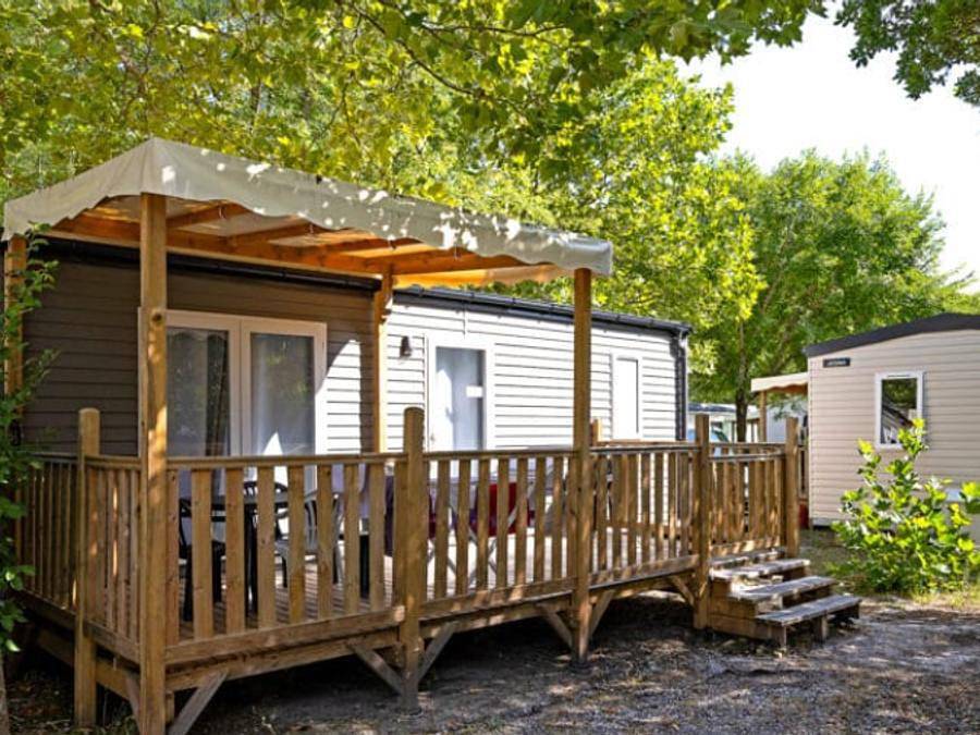 Camping La Forêt Lahitte - Mobilheim 4 personen - 3 Kleeblätter 2 Schlafzimmer 1 Badezimmer in Parentis-en-Born, Côte d’Argent