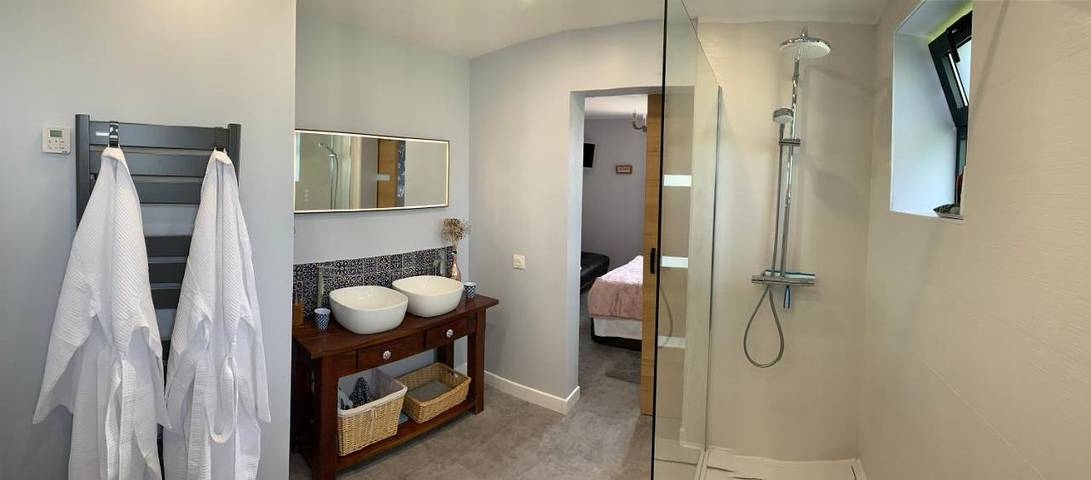 Chambre d’hôte pour 2 personnes, avec vue ainsi que jardin et terrasse à Céaux - 4