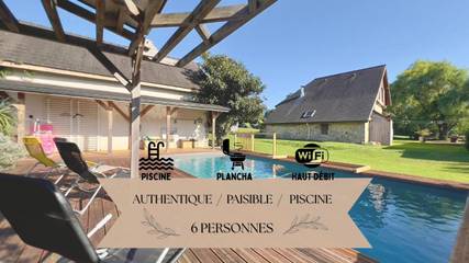 Location de vacances pour 6 personnes, avec vue ainsi que jardin et piscine à Asson