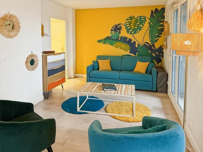 Gîte pour 5 personnes, avec balcon et vue dans Gare Du Val D Europe