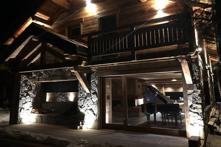 Chalet pour 14 personnes, avec jardin et jacuzzi ainsi que sauna et terrasse dans Serre Chevalier