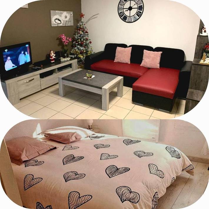 Appartement de vacances pour 5 personnes, avec vue ainsi que piscine et jardin