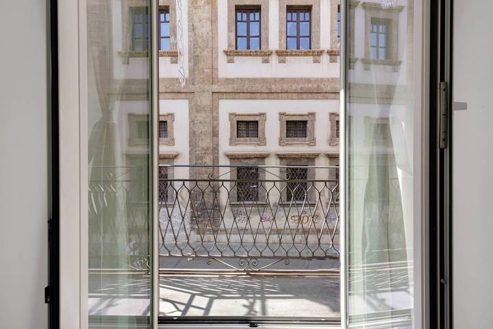 Appartement entier, Appartement « Le Stanze Del Sole - Blu » avec balcon et climatisation in Palerme, Province de Palerme
