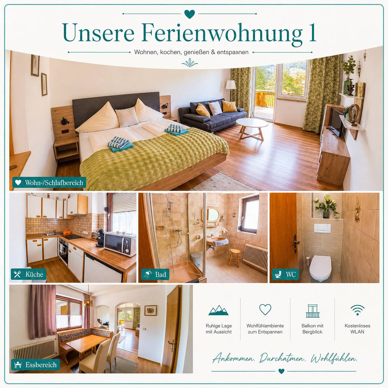 Ferienwohnung 1 für bis zu 3 Personen in Villach, Ossiacher See