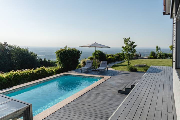 Ferienhaus für 6 Personen, mit Sauna und Garten sowie Seeblick und Pool - 1