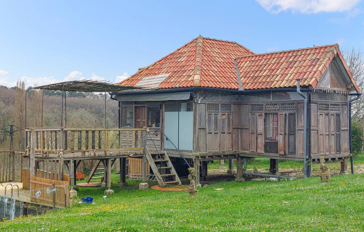 Charmant appartement avec piscine et jardin - À 2 km de Saint-Sulpice-de-Roumagnac in Saint-Sulpice-de-Roumagnac, Périgord Blanc