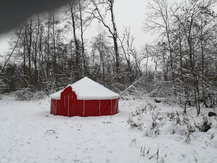 Zelt für 3 Personen, mit Garten und Sauna in Gützkow - 4