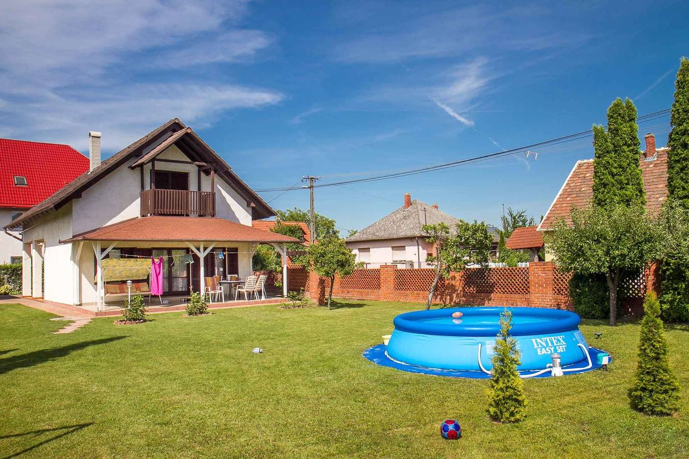 Holiday home with outdoor pool and large garden  in Balatonkeresztúr, Southern Shore of Lake Balaton