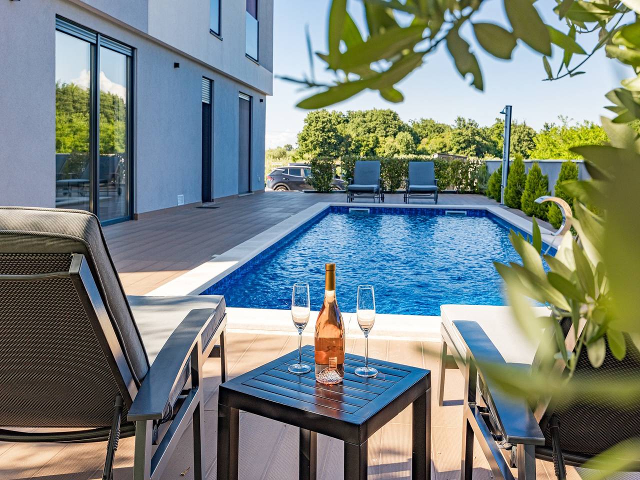 Villa mit Pool, Spielzimmer, Garten in Cervar, Porec und Umgebung